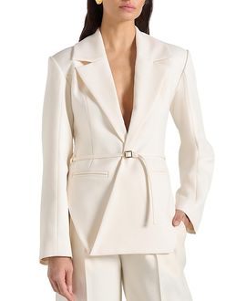 Maniere De Voir Maniere De Voir Yuna Plunge Blazer with Belt