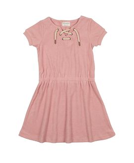 Maniere Maniere Girls' Beach Terry Short Sleeve Dress