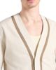 Manière De Voir Manière De Voir Alain Linen Cardigan with Contrast Placket - 3