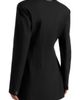 Manière De Voir Manière De Voir Amelie Hourglass Button Up Blazer Dress - 4