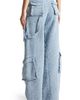 Manière De Voir Manière De Voir Anne High Waisted Boucle Denim Cargo Pants - 2