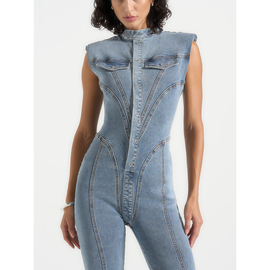 Manière De Voir Manière De Voir Annette Denim Jumpsuit