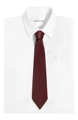Manière De Voir Manière De Voir Ash Leather Tie