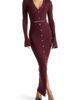 Manière De Voir Manière De Voir Assia Long Sleeve Knitted Midaxi Dress With Belt - 1