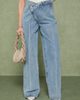 Manière De Voir Manière De Voir Astrid Wrap Denim Wide Leg Jeans - 4