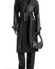 Manière De Voir Manière De Voir Ayleen Leather Biker Trench Coat - 1