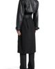 Manière De Voir Manière De Voir Ayleen Leather Biker Trench Coat - 4