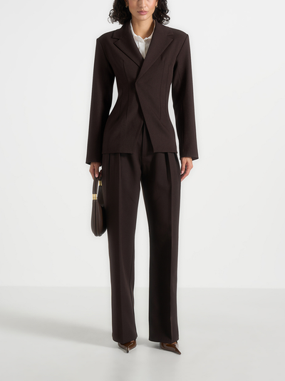 Manière De Voir Manière De Voir Beatrice Tailored Cinched Blazer