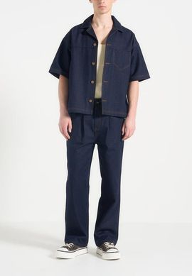 Manière De Voir Manière De Voir Carl Boxy Denim Revere Shirt