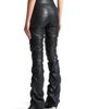 Manière De Voir Manière De Voir Caroline Tacked Leather Flared Trousers - 3