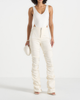 Manière De Voir Manière De Voir Caroline Tacked Twill Flare Trousers - 1