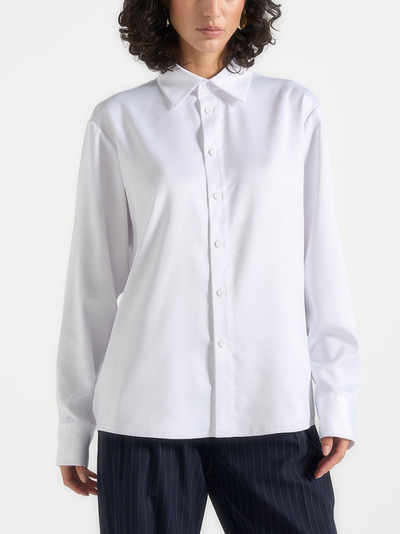 Manière De Voir Manière De Voir Carter Unisex Oversized Satin Shirt