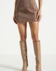 Manière De Voir Manière De Voir Cleo Suede A-Line Mini Skirt - 1