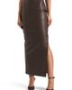 Manière De Voir Manière De Voir Daisy Leather Midaxi Skirt - 1