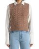 Manière De Voir Manière De Voir Danya Wool Cable Knit Vest With Ties - 4
