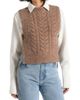 Manière De Voir Manière De Voir Danya Wool Cable Knit Vest With Ties - 5
