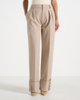 Manière De Voir Manière De Voir Darlene Turn Up Detail Tailored Twin Pleat Pants - 1