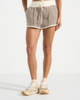 Manière De Voir Manière De Voir Delina Velour Contrast Trim Mini Shorts - 2