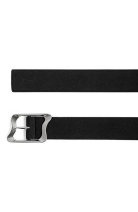 Manière De Voir Manière De Voir Eleanor Suede & Leather Statement Buckle Belt
