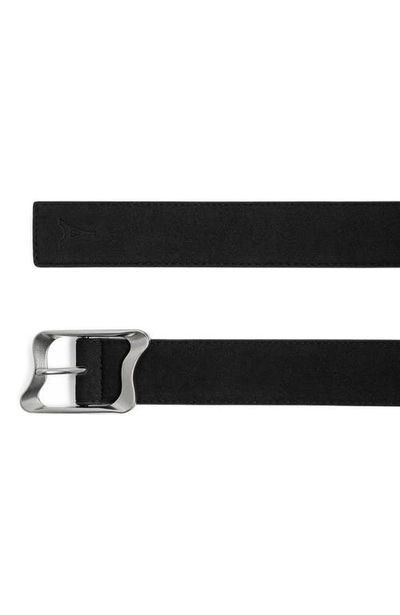 Manière De Voir Manière De Voir Eleanor Suede & Leather Statement Buckle Belt