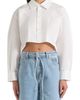 Manière De Voir Manière De Voir Eleni Cropped Shirt With Balloon Sleeves - 5