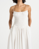 Manière De Voir Manière De Voir Elva Smocked Waist Cotton Maxi Dress - 4