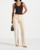 Manière De Voir Manière De Voir Elyssa Diamond Stitch Straight Leg Jeans - 1