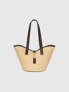 Manière De Voir Manière De Voir Emera Raffia Tote Bag