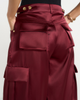 Manière De Voir Manière De Voir Emilie High Rise Satin Cargo Trousers - 5