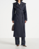 Manière De Voir Manière De Voir Esther Denim Trench Coat With Double Belt - 1