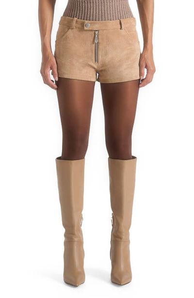 Manière De Voir Manière De Voir Fara Suede Mini Shorts