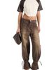 Manière De Voir Manière De Voir Faye Relaxed Wide Leg Jeans With Tie Waist - 4