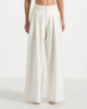 Manière De Voir Manière De Voir Flora Box Pleat Wide Leg Belted Trousers - 2
