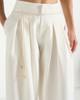 Manière De Voir Manière De Voir Flora Box Pleat Wide Leg Belted Trousers - 4