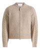 Manière De Voir Manière De Voir Gaby Speckled Cable Knit Zip Cardigan - 3
