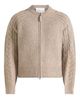 Manière De Voir Manière De Voir Gaby Speckled Cable Knit Zip Cardigan - 4