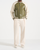Manière De Voir Manière De Voir Guy Contrast Leather Bomber Jacket - 4