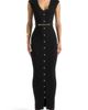 Manière De Voir Manière De Voir Helene Knitted Midaxi Dress with Belt - 1