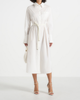 Manière De Voir Manière De Voir Isa Belted Cotton Midi Shirt Dress - 1