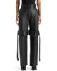 Manière De Voir Manière De Voir Isabelle Leather Belted Strap Detail Trousers - 1
