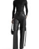 Manière De Voir Manière De Voir Isabelle Leather Belted Strap Detail Trousers - 2