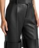 Manière De Voir Manière De Voir Isabelle Leather Belted Strap Detail Trousers - 3