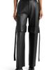 Manière De Voir Manière De Voir Isabelle Leather Belted Strap Detail Trousers - 4