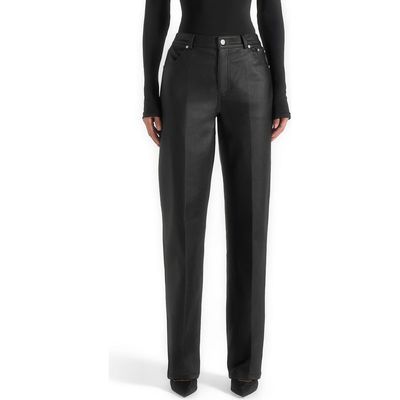Manière De Voir Manière De Voir Jana Wax Effect Denim Boyfriend Jeans