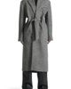 Manière De Voir Manière De Voir Jena Wide Shoulder Wool Coat with Cinch Belt - 1