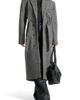 Manière De Voir Manière De Voir Jena Wide Shoulder Wool Coat with Cinch Belt - 2