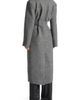 Manière De Voir Manière De Voir Jena Wide Shoulder Wool Coat with Cinch Belt - 5