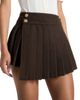 Manière De Voir Manière De Voir Joelle Wool Asymmetric Pleated Mini Skirt - 2