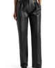 Manière De Voir Manière De Voir Julie Leather Twin Pleat Trousers - 1