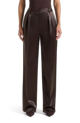 Manière De Voir Manière De Voir Julie Satin Tailored Twin Pleat Trousers